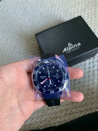 Alpina Seastrong Chronograph Diver 300 Automatic Watch - Al - 725lb4v26 - Black