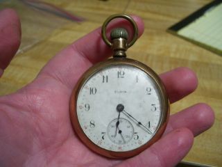 Antique Elgin 17 Jewels Pocket Watch Not Running
