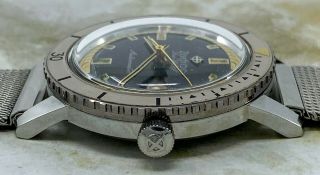 Vintage Zodiac Seawolf Diver Wristwatch w/bakelite bezel NR 6