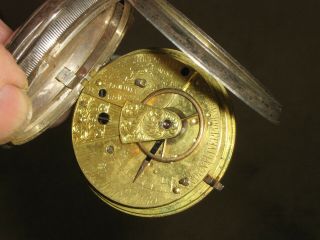 Antique Heavy Silver Ja ' s Richardson Pocket Watch.  1898 3