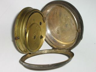 Antique Heavy Silver Ja ' s Richardson Pocket Watch.  1898 4