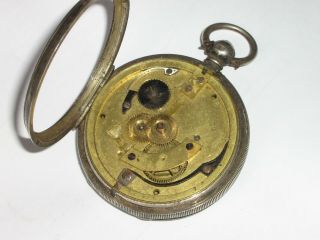 Antique Heavy Silver Ja ' s Richardson Pocket Watch.  1898 5