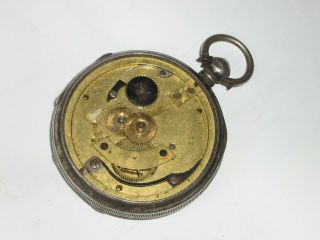 Antique Heavy Silver Ja ' s Richardson Pocket Watch.  1898 6