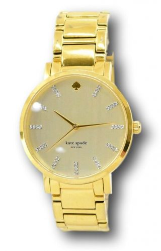 Kate Spade Gramercy Grand Champagne Dial Gold - Plated Ladies Watch 1yru0096