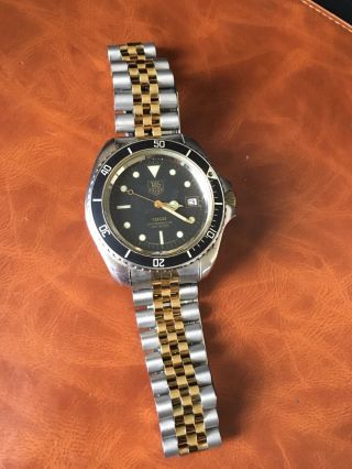 Vintage And Rare Tag Heuer 1000 Quartz Full Size Watch 980.  021L Gold Steel Mens 3