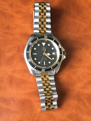 Vintage And Rare Tag Heuer 1000 Quartz Full Size Watch 980.  021L Gold Steel Mens 6