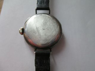 WW1 Sterling Silver Swiss Military trench Wristwatch rolex 2