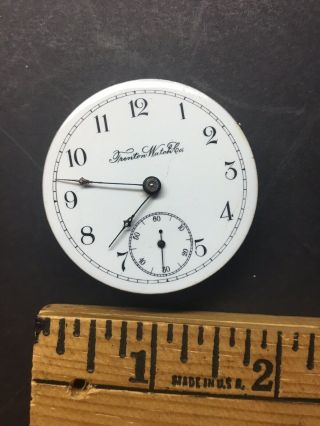 Trinton Watch Company pocket watch movement 312544 Produced 1891 - 1900 2