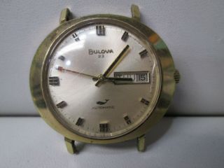 Vintage Bulova Automatic 10k Gold Plated Non - Running Watch 23 Jewels