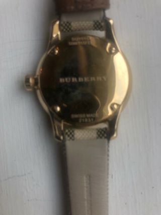 Burberry Nova Check Gold Case Wrist Watch 4