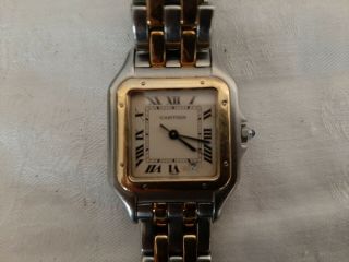 CARTIER Two Tone 18k and Stainless Steel Quartz Watch 3
