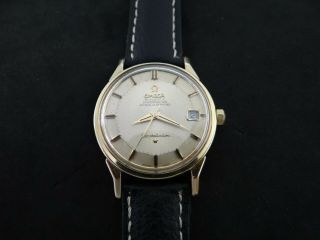 VINTAGE OMEGA CONSTELLATION PIE PAN GOLD & STEEL AUTOMATIC CAL 564 QUICK DATE 3