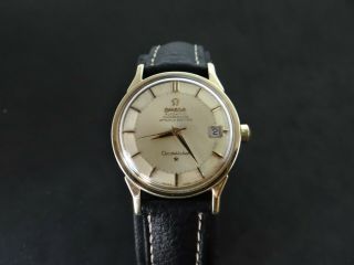 VINTAGE OMEGA CONSTELLATION PIE PAN GOLD & STEEL AUTOMATIC CAL 564 QUICK DATE 4