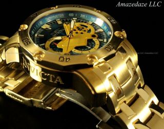 Invicta Mens 18k Gold Plated Stainless Steel Scuba 3.  0 Chronograph Watch