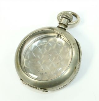 Dueber 18 Size Open Face Silverine Pocket Watch Case - Bz240