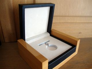 Holz Box Etui Taschen - Uhren Schatulle Verpackung Massiv Wodden Pocket Watch Box