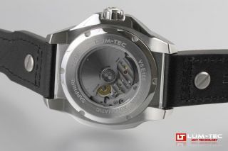 Lum - Tec Watch V5 Automatic Mens Black Leather Limited Edition AUTHORIZED DEALER 3