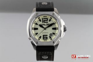 Lum - Tec Watch V5 Automatic Mens Black Leather Limited Edition AUTHORIZED DEALER 6