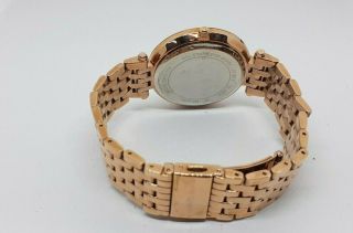 Vintage Women ' s MICHAEL KORS MK - 3192 Rose Gold Plated Wrist Watch 6