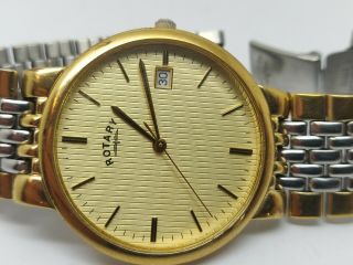 Mens Vintage Rotary 11002 Quartz Slim Watch (319d)