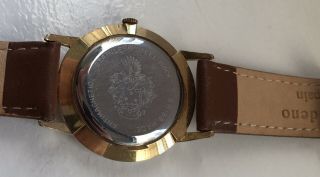 Mudu Mens Vintage Mechanical Hand Winding Gold Plated Swiss Wristwatch Serviced 7