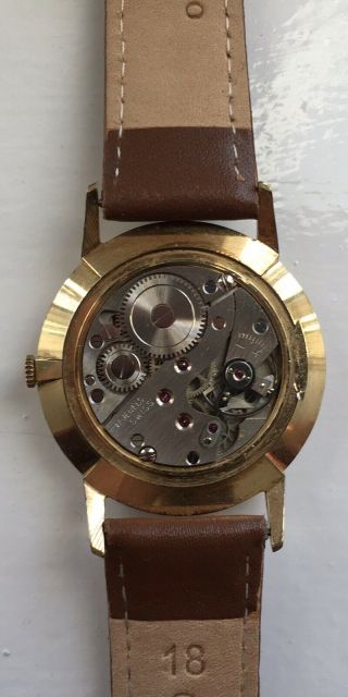 Mudu Mens Vintage Mechanical Hand Winding Gold Plated Swiss Wristwatch Serviced 8
