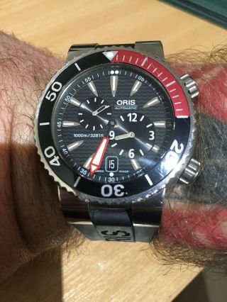 Oris Regulateur Der Meistertaucher 1000m Titanium Professional Automatic Watch.