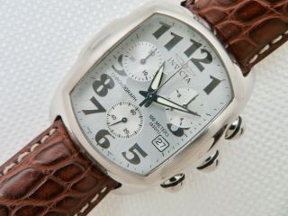 Pre Owned Invicta Quartz Chronograph Wristwatch Mop Dial Model 2183