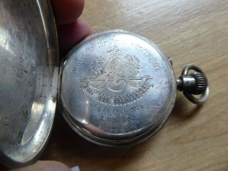 Royal Observatory London Gents Antique Silver Pocket Watch