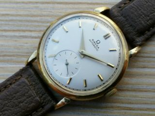 Omega 18k Solid Gold Bumper Automatic Mens Watch 1940 