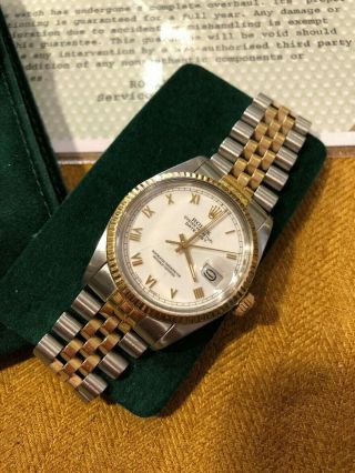 Vintage 1989 Rolex Datejust 16013 18k Gold Jubilee Bracelet