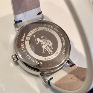 U.  S.  Polo Assn ® Mens Logo Watch Leather Strap RRP £100 Designer Luxury 6
