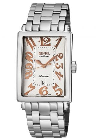 Gevril Men ' s 5060B Avenue of Americas Automatic Stainless Steel Date Watch 3
