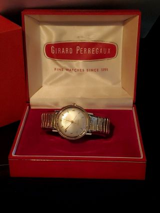 Vintage  Girard Perreagux Gyromatic 14k Gold Mens Automatic Watch