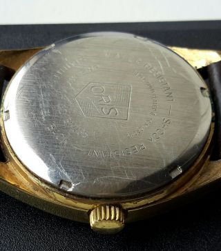ORIS 1970 ' s SWISS MADE 17 Jewels Vintage H/wind Mechanical Mens watch 2