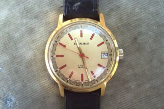 Gents Vintage Excalibur 17 Jewels Mechanical Windup Watch In Good Order