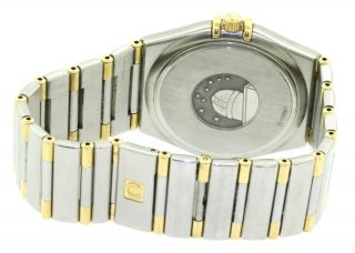 Omega Constellation SS/18K gold high fashion quartz men ' s watch w/ date 6