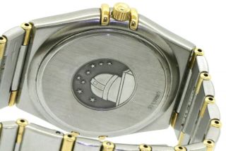 Omega Constellation SS/18K gold high fashion quartz men ' s watch w/ date 8