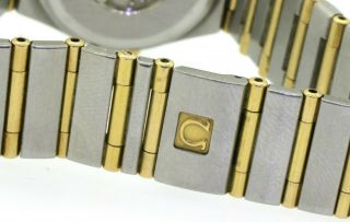 Omega Constellation high fashion SS/18K gold MOP dial quartz ladies watch 6