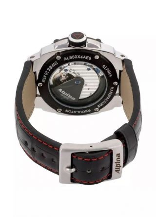 Alpina Alpiner Black Dial Leather Strap Men ' s Watch AL950LBBB4AE6A 3