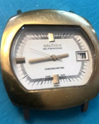 Mens Watham Chronometer Self Winding Wrist Watch Made In Switzerland.