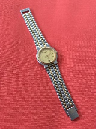 Gucci Watch 9000m Men’s - Gold And Stainless Steel - Vintage