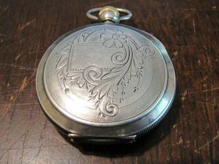 Antique Dueber Coin Silver Pocket Watch Case