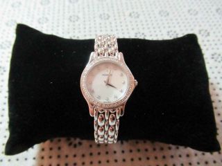 Ladies Movado 14kt White Gold Diamond Sapphire Crystal Watch