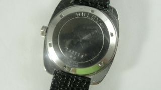 Vintage Men ' s BULOVA Oceanographic Stainless Steel Automatic Watch 17j Swiss WR 4