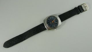 Vintage Men ' s BULOVA Oceanographic Stainless Steel Automatic Watch 17j Swiss WR 6