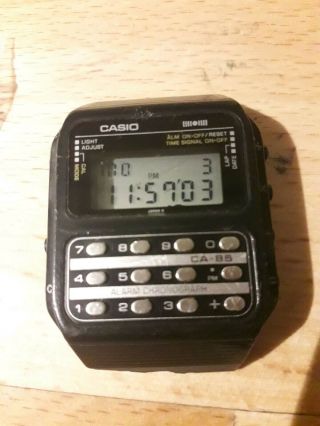 Vintage Casio Ca 85 Calculator Watch