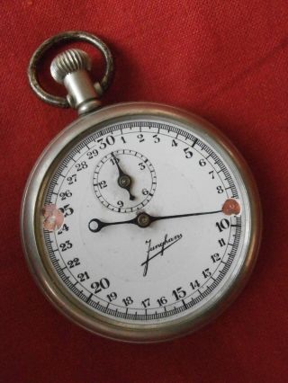 Old Military Stopwatch German Junghans Army Ii Second World War Wehrmacht