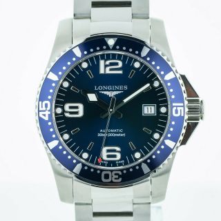 Longines Hydroconquest,  Ref L37424966,  Men’s Stainless Steel Automatic Blue Dial
