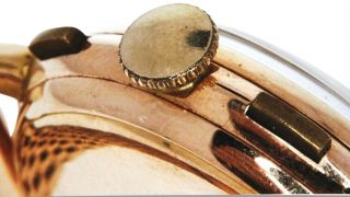 Solid 18k Gold Vintage Swiss Richard Chronometer - Grade Chronograph w/Patina Dial 3